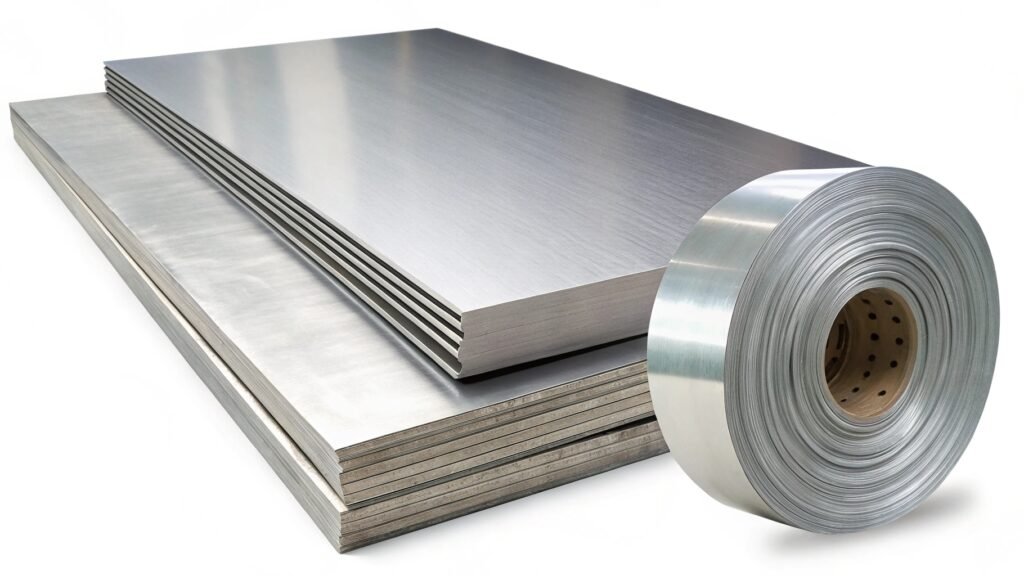 Comparison of aluminum and steel raw materials